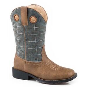ROPER Toddler‎ Cowboy Boot Kids Western Boy Zip Up Square Toe Toddler Child